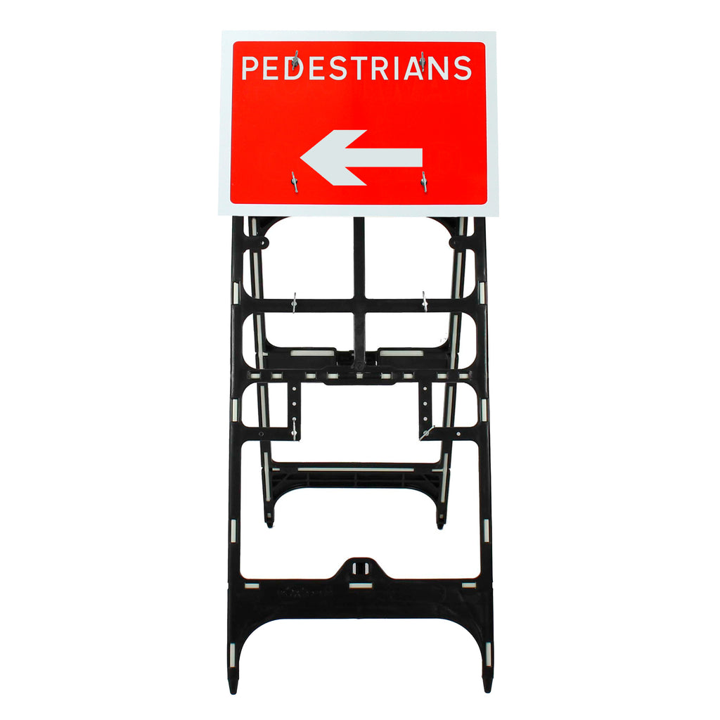 Pedestrians Arrow Left Diagram 7018 | Quick Fit (Face Only) | 600x450mm