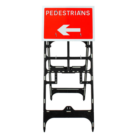 Pedestrians Arrow Left Diagram 7018 | Quick Fit (Face Only) | 600x450mm