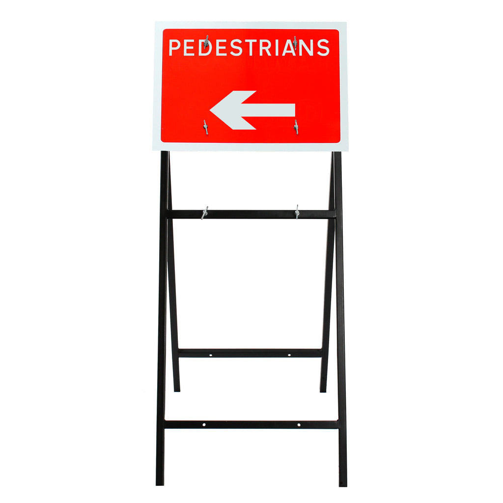 Pedestrians Arrow Left Diagram 7018 | Quick Fit (Face Only) | 600x450mm