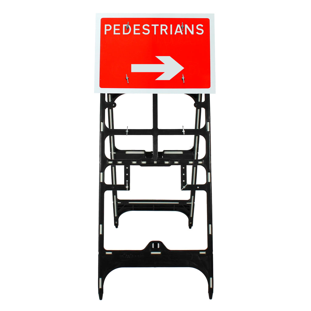 Pedestrians Arrow Right Diagram 7018 | Quick Fit (Face Only) | 600x450mm