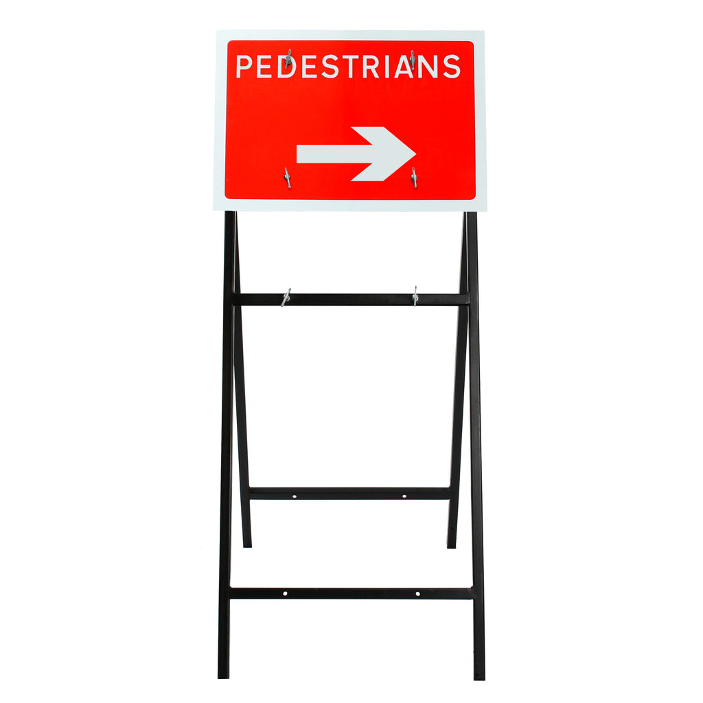 Pedestrians Arrow Right Diagram 7018 | Quick Fit (Face Only) | 600x450mm