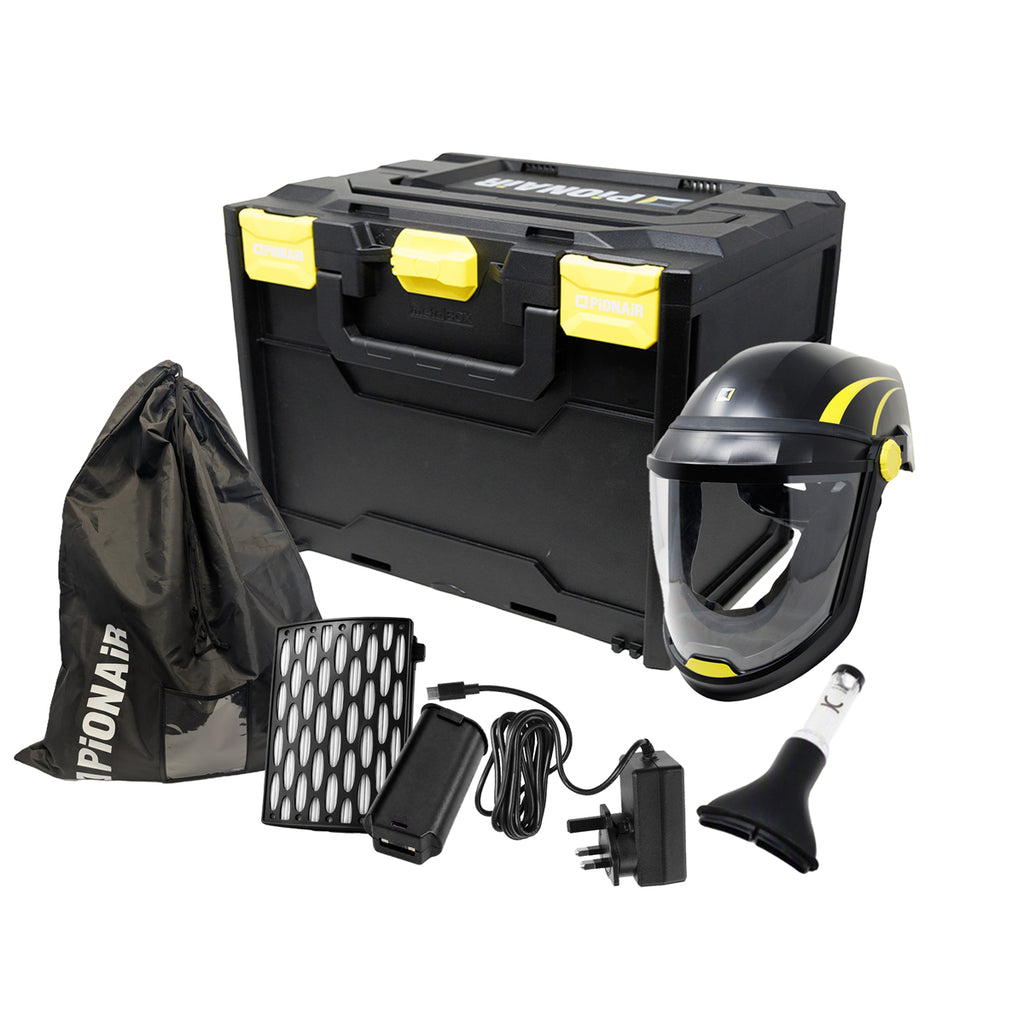 PiONAiR RX-3000 Hardhat All-in-One PAPR - Premium PPE Kit