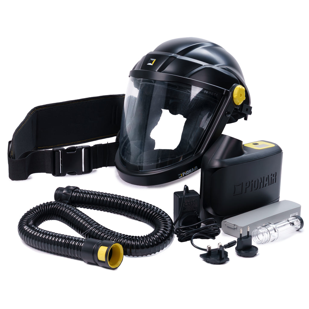 PiONAiR SafeStart H500 Hardhat Visor PAPR Respirator – Basic PPE Kit