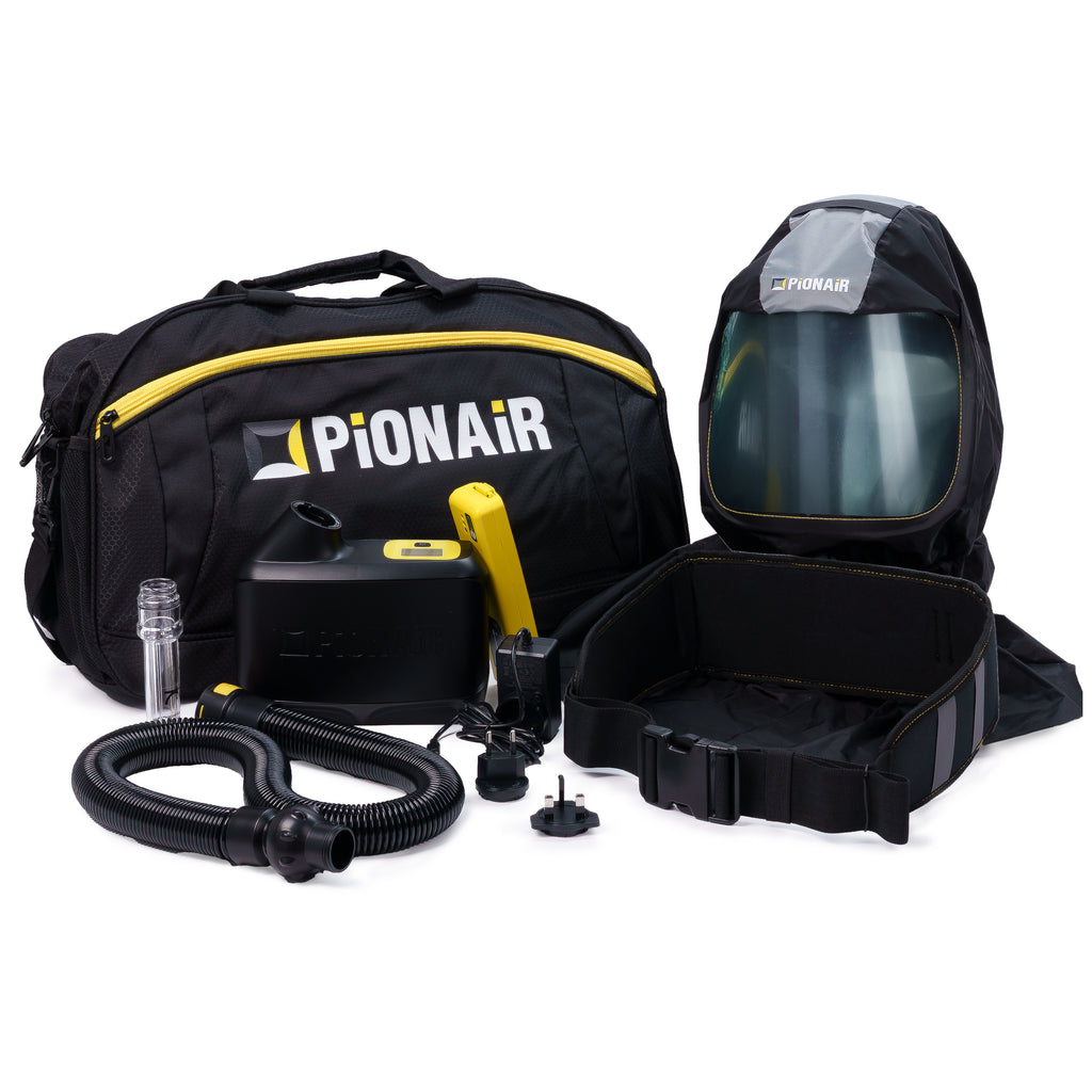 PiONAiR SafeStart S350 Long Softhood PAPR Respirator – Premium PPE Kit