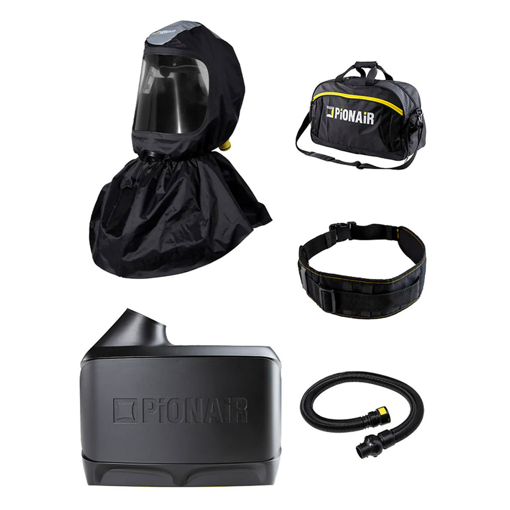 PiONAiR SafeStart S350 Long Softhood PAPR Respirator – Premium PPE Kit