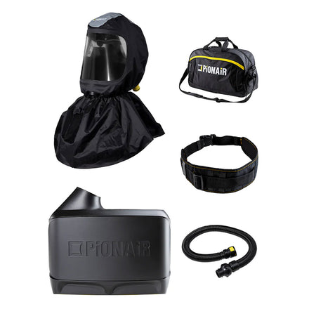 PiONAiR SafeStart S350 Long Softhood PAPR Respirator – Premium PPE Kit