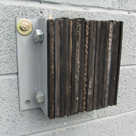 Black Rubber Dock Bumper With Steel Frame