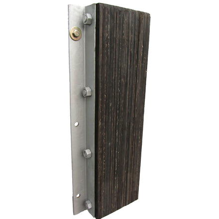 Black Rubber Dock Bumper With Steel Frame - 900 x 400 x 105