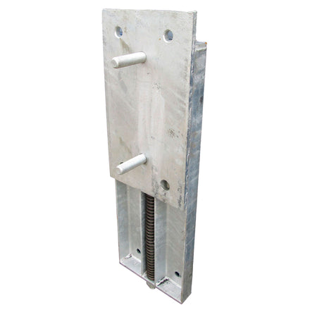 Spring-Loaded Sliding Dock Bumper Back Plate