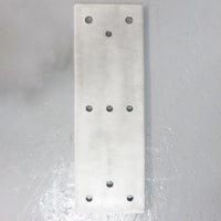 Steel Flat Dock Bumper Back Plate - 750 x 255 x 15 - Galvanised
