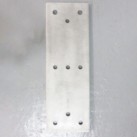 Steel Flat Dock Bumper Back Plate - 750 x 255 x 15 - Galvanised