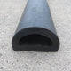 D-Shaped Rubber Bumper Extrusions - 50 x 30 x 2500