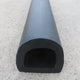 D-Shaped Rubber Bumper Extrusions - 100 x 98 x 2440
