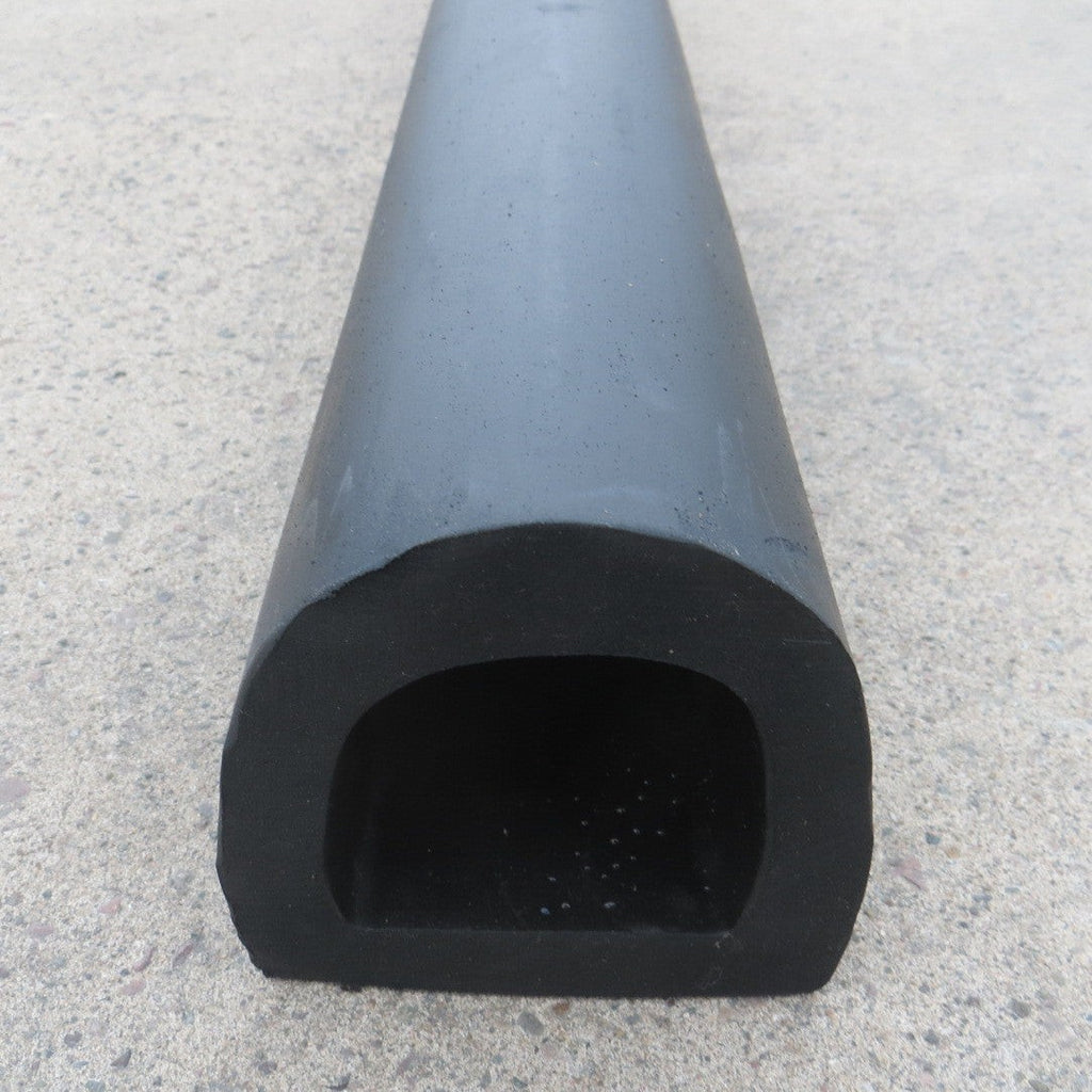 D-Shaped Rubber Bumper Extrusions - 100 x 98 x 2440