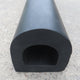 D-Shaped Rubber Bumper Extrusions - 96 x 104 x 1000