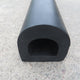 D-Shaped Rubber Bumper Extrusions - 96 x 104 x 2000