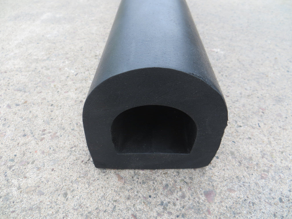 D-Shaped Rubber Bumper Extrusions - 96 x 104 x 2000