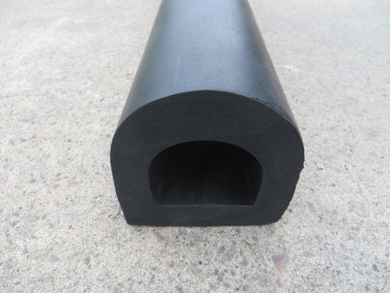 D-Shaped Rubber Bumper Extrusions - 96 x 104 x 2000