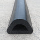 D-Shaped Rubber Bumper Extrusions - 95 x 82 x 3000