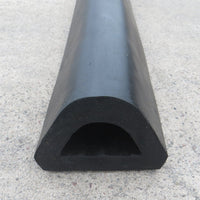 D-Shaped Rubber Bumper Extrusions - 95 x 82 x 3000