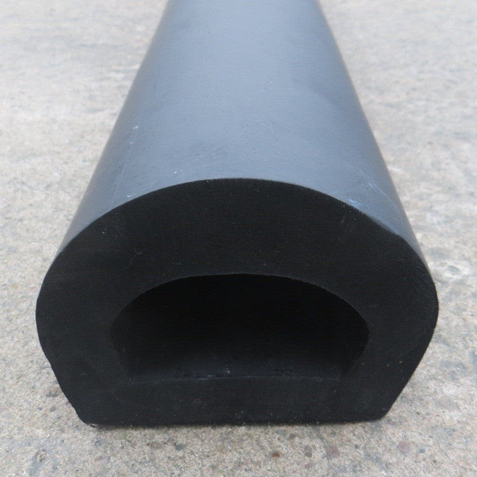 D-Shaped Rubber Bumper Extrusions - 100 x 85 x 2500
