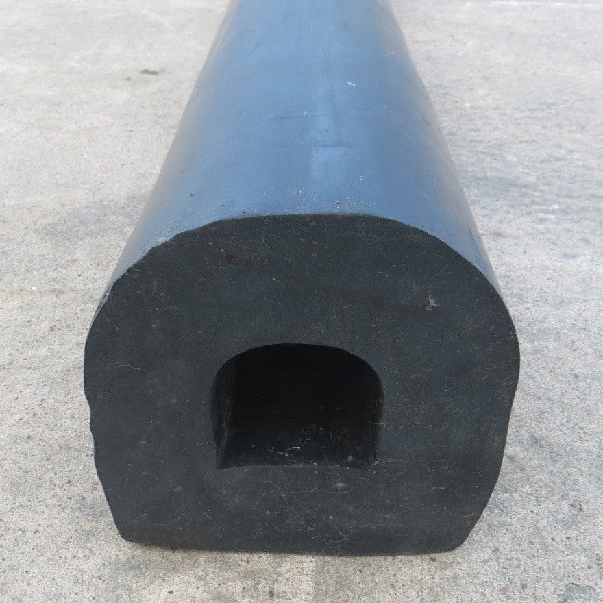 D-Shaped Rubber Bumper Extrusions - 150 x 150 x 2000