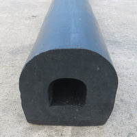 D-Shaped Rubber Bumper Extrusions - 150 x 150 x 2000