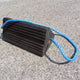 Rubber Aircraft Wheel Chock With Blue Rope Handle - 170 x 155 x 333