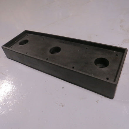 Black Rubber Dock Bumper Middle Frame Plate - 750 x 250 x 100