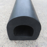 D-Shaped Rubber Bumper Extrusions - 92 x 95 x 3000