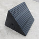 Heavy-Duty Rubber Wheel Chock With Eye Hole