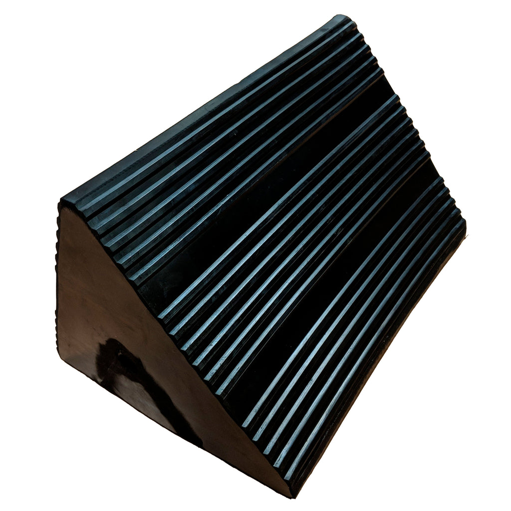 Heavy-Duty Rubber Wheel Chock With Eye Hole