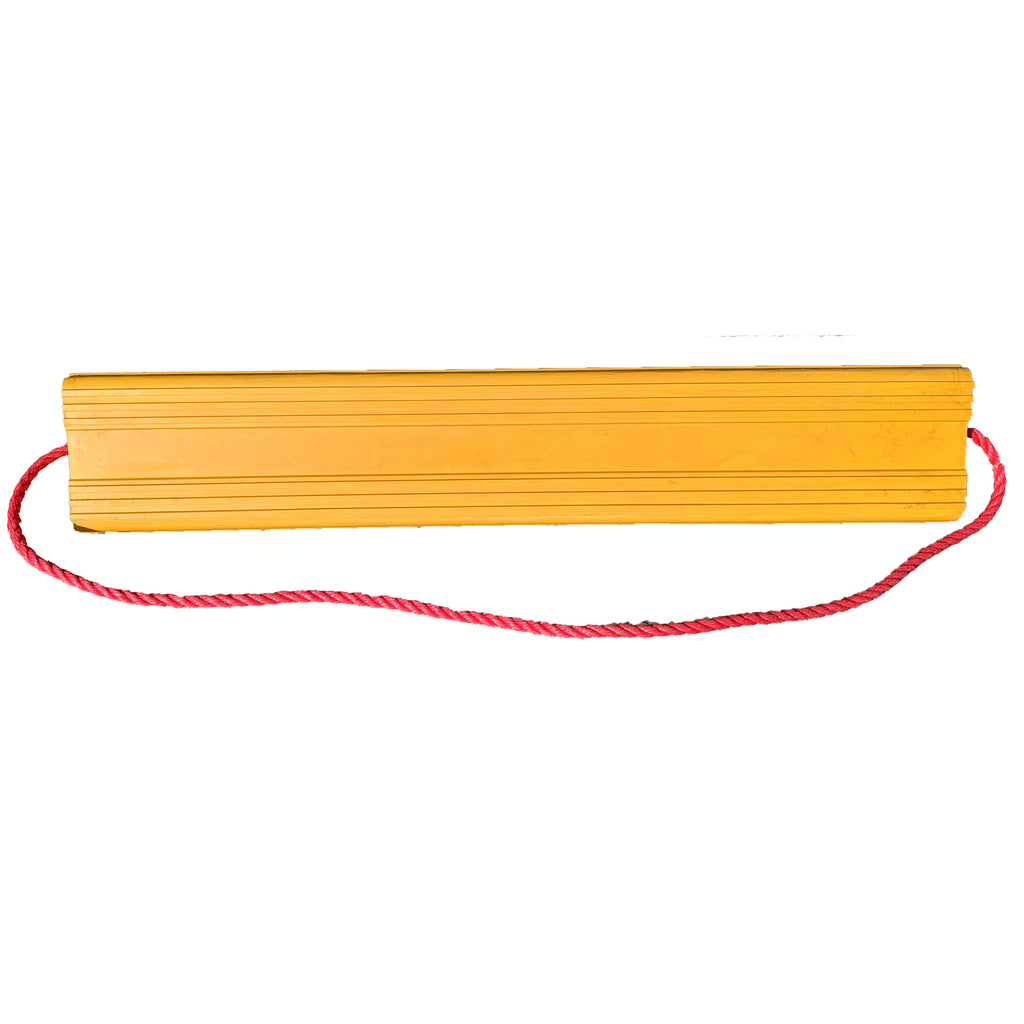 Yellow Rubber Aircraft Wheel Chock - 175 x 160 x 1000