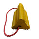 Yellow Rubber Aircraft Wheel Chock - 175 x 160 x 250