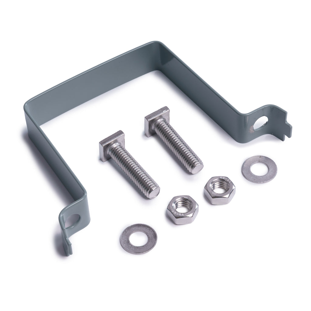 Powder Coated Grey Square Sign Post Clip For Square Sign Posts