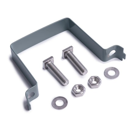 Powder Coated Grey Square Sign Post Clip For Square Sign Posts