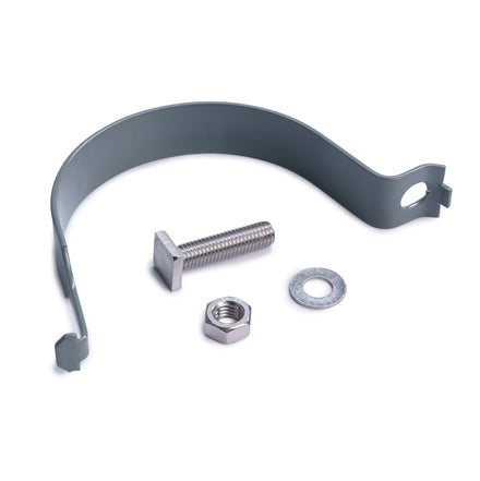 Powder Coated Grey Anti-Rotational Sign Clips / Post Clips Multiple Size Options