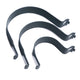 Powder Coated Grey Anti-Rotational Sign Clips / Post Clips Multiple Size Options