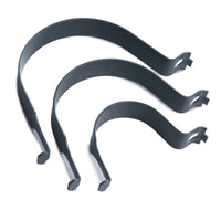 Powder Coated Grey Anti-Rotational Sign Clips / Post Clips Multiple Size Options