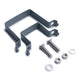 Powder Coated Grey Square Sign Post Clip For Square Sign Posts
