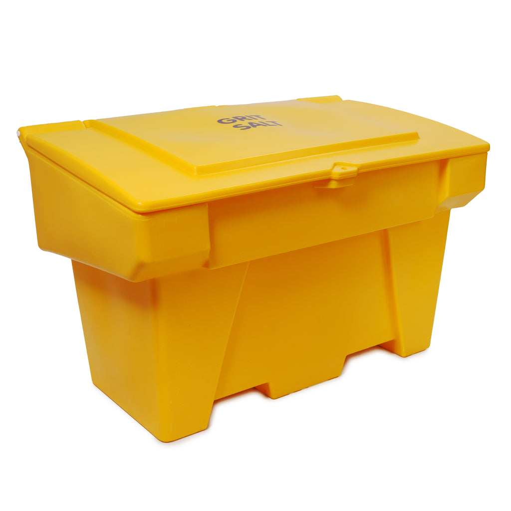 400L Premium Lockable Grit Bin - Yellow