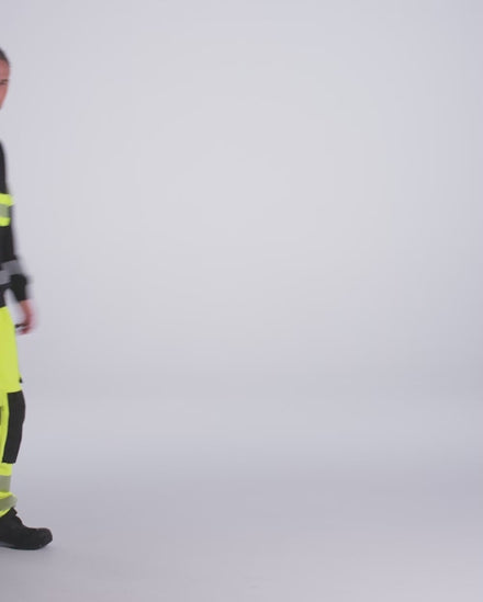 Blaklader 3553 Hi Vis Sweater Black Hi Vis Yellow Feature Video.Mp4