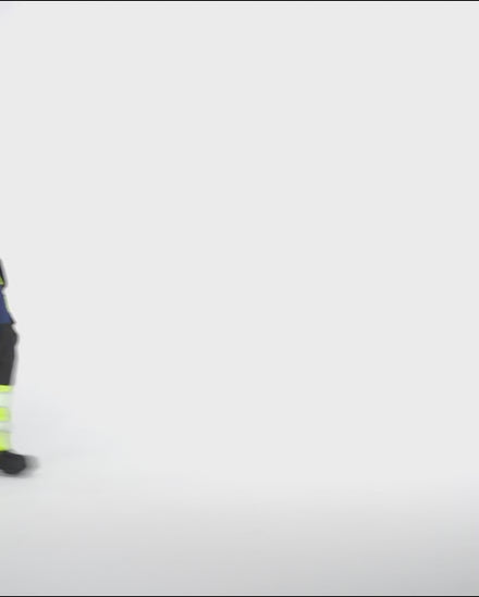 Blaklader 3505 Women’S Hi Vis Sweatshirt Navy Blue Hi Vis Yellow Feature Video.Mp4