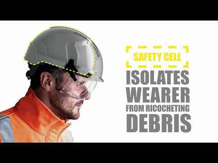 JSP EVO VISTAshield Safety Helmet with Integrated Face Shield Vented