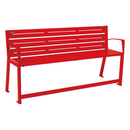 Procity Silaos Mobility Seat Bench (1.8m / Galvanised Traffic Red RAL 3020 / Traffic Red RAL 3020)