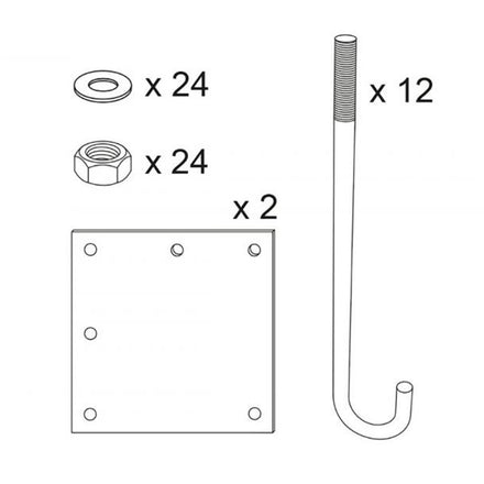 Procity Pre-installation Kit For Universal Swivel Height Restrictor (Compatible with 20488, 20489 & 20486)