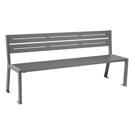 Procity Silaos All Steel Seat Bench 1.8m (Without Armrests / 5 / Procity Grey)