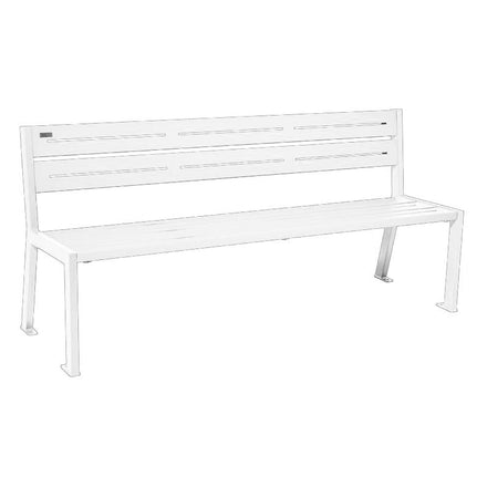 Procity Silaos All Steel Seat Bench 1.8m