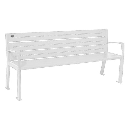 Procity Silaos All Steel Seat Bench 1.8m