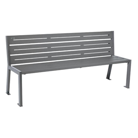 Procity Silaos All Steel Seat Bench 1.8m (Without Armrests / 6 / Procity Grey)